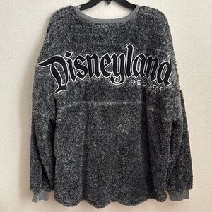 Disney Parks Collection by Spirit Jersey Gray Sherpa Pullover Sweater Adult- XL
